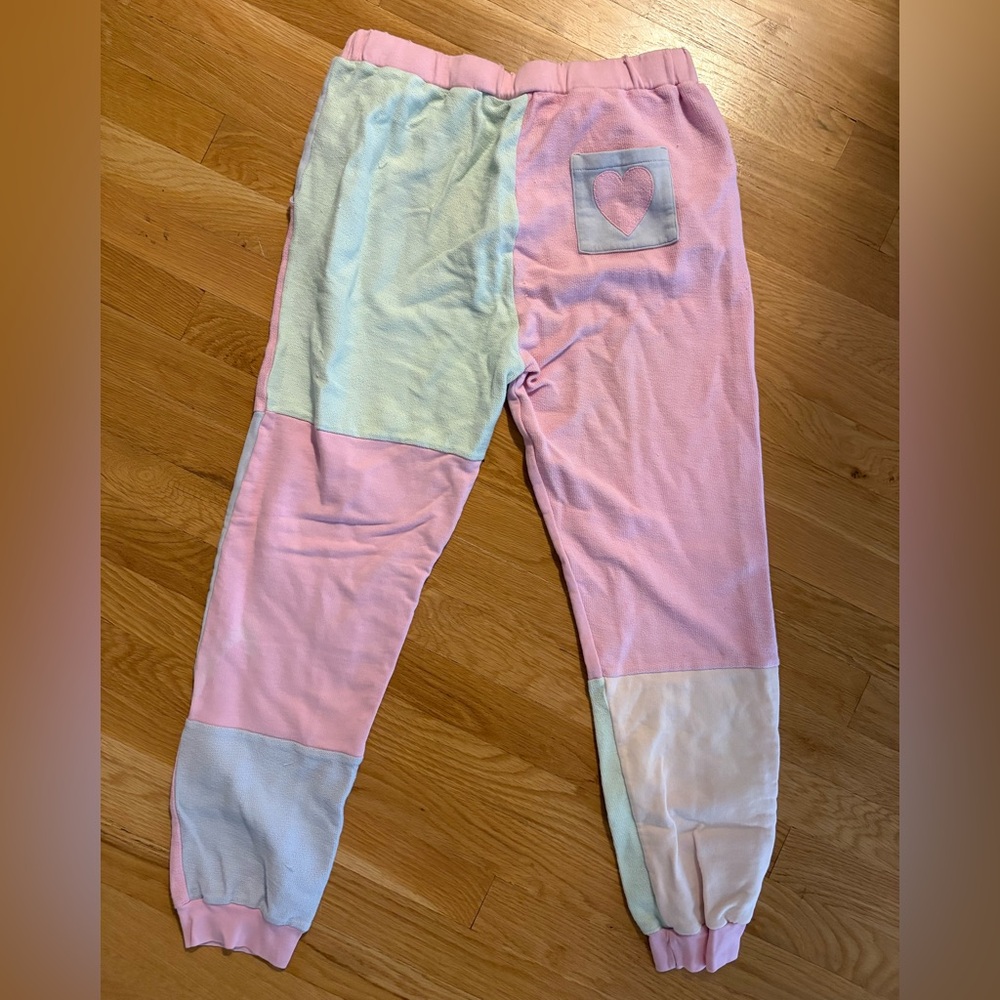 Loveshackfancy Wilder Patchwork Terry Track Pant … - image 5